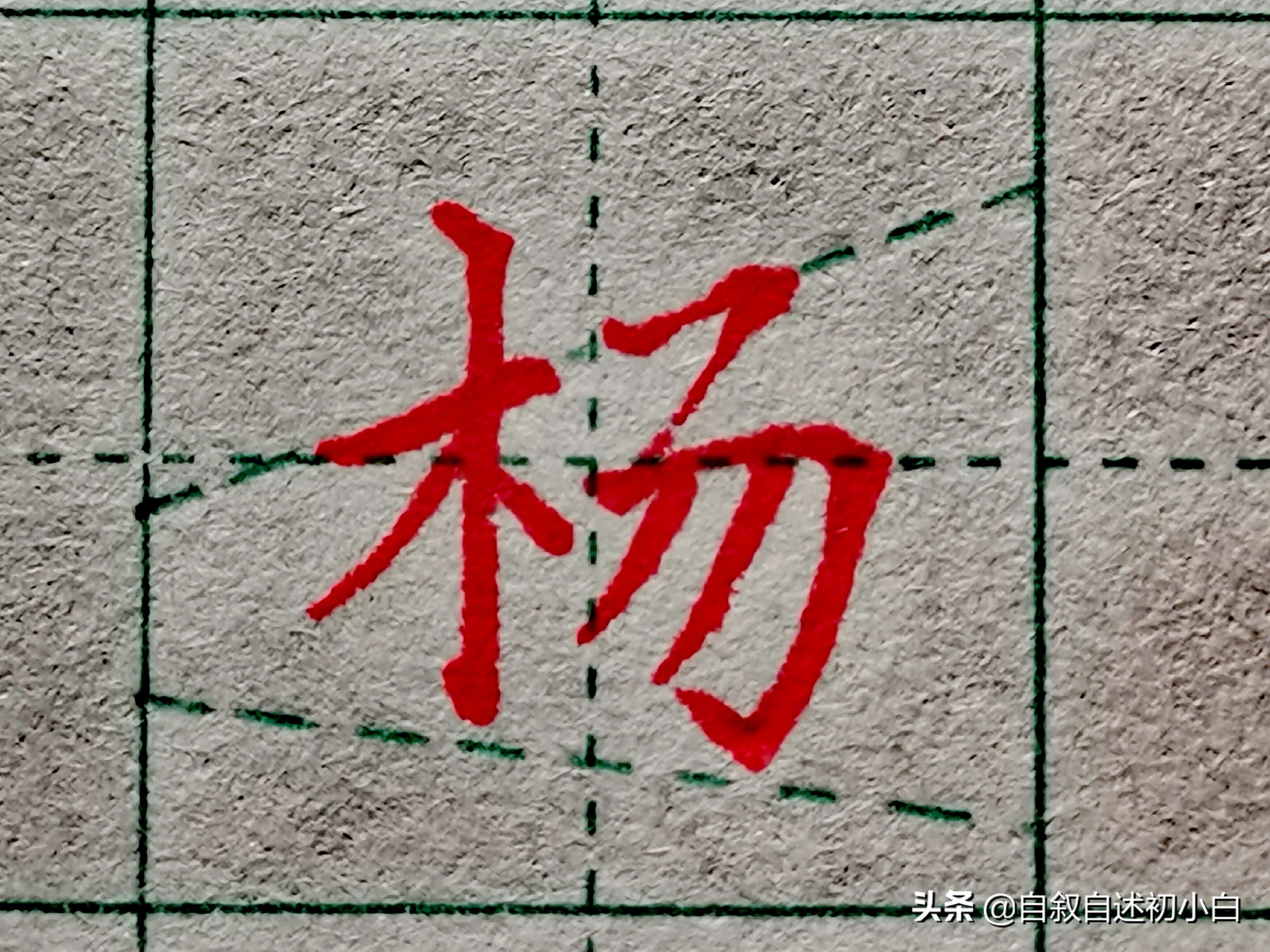 木字旁楷体书法入门,木字旁的生字练习