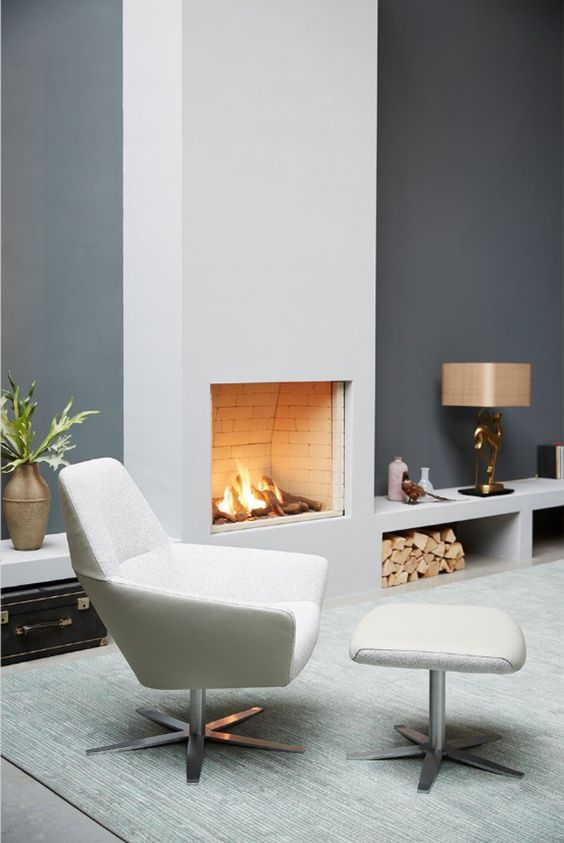 也要给家里装个壁炉！取代电视墙又能冬日围坐取暖，提升家居质感