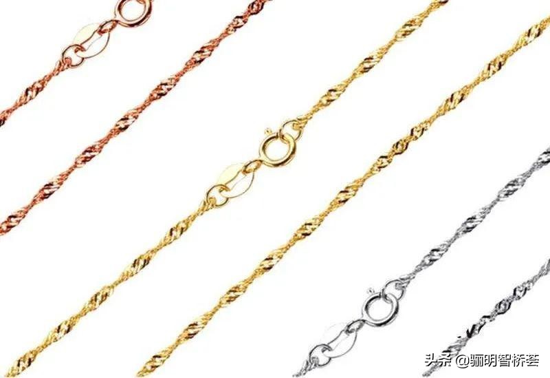 明牌珠宝彩金项链所有款式,骊明珠宝手链