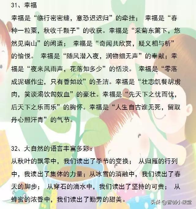 小学语文必背54个排比句,优秀作文排比句归纳整理100句