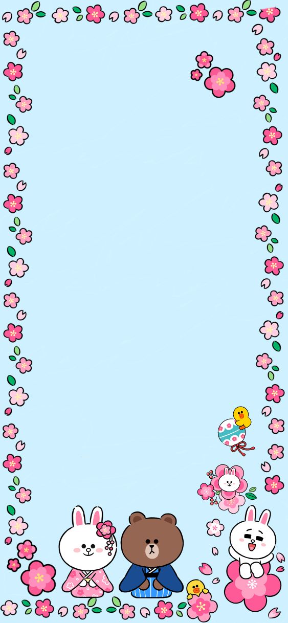 line布朗熊可妮兔,布朗熊和可妮兔手机壁纸