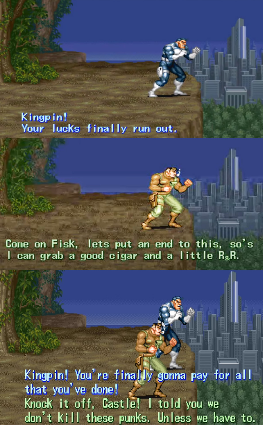 街机惩罚者隐藏台词,街机惩罚者所有人物