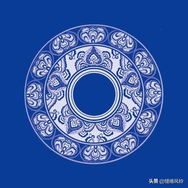 青花瓷花纹图案欣赏,青花雕瓷图片欣赏