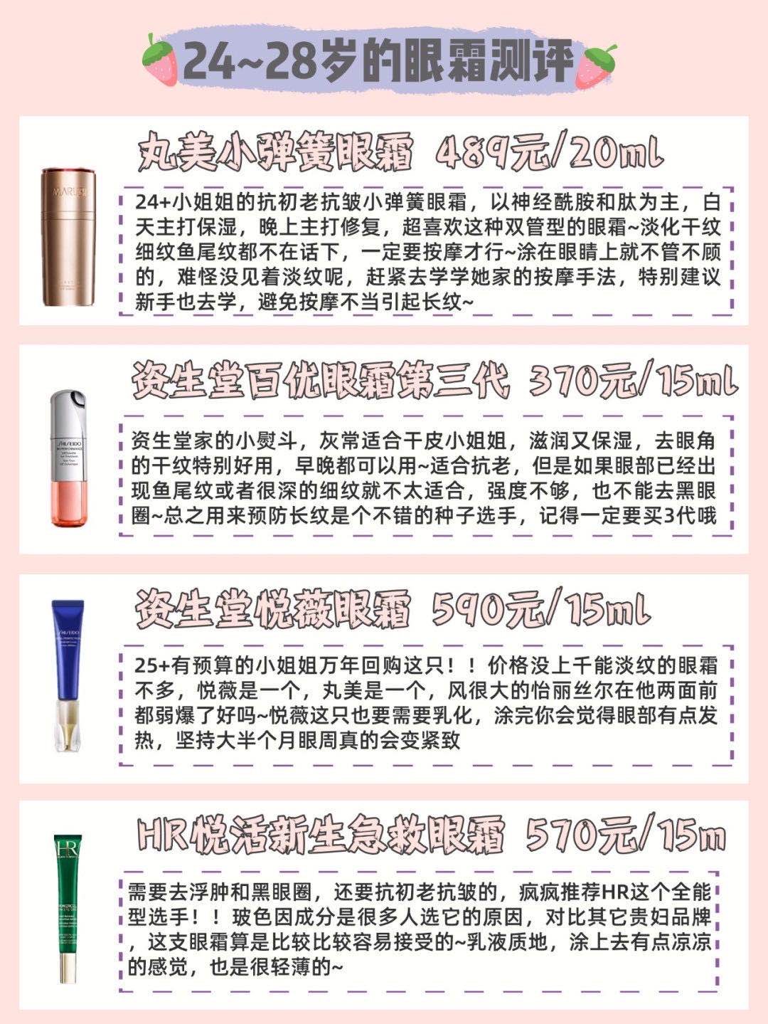 眼霜推荐不同年龄去黑眼圈干纹细纹眼霜功课