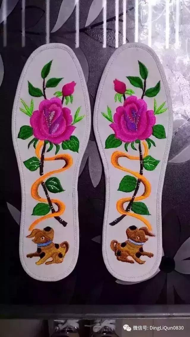 刺绣作品简单的,老式刺绣喜字的鞋垫刺绣方法