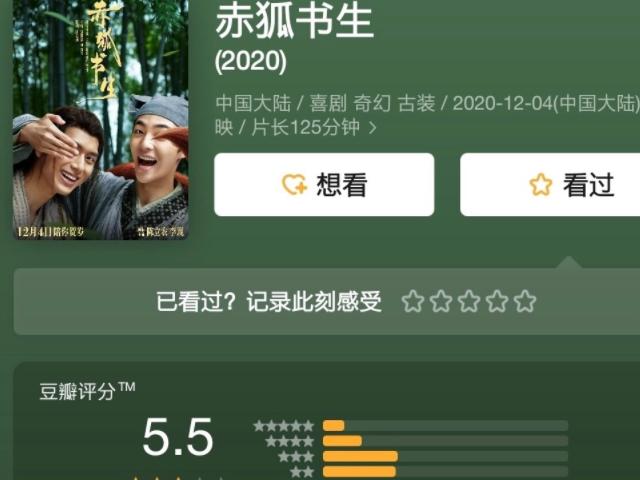 赤狐书生影评如何,赤狐书生豆瓣评分