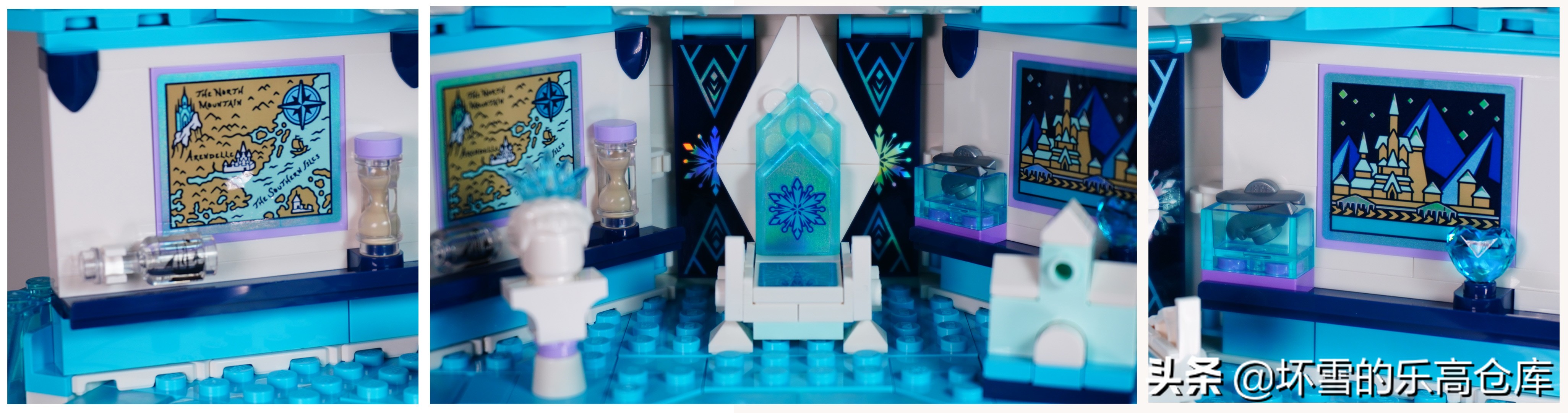 乐高迪士尼粉色城堡开箱,少女心乐高公主城堡