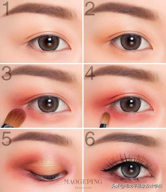 眼妆怎么画显大又干净的眼影颜色,怎样用四种颜色眼影画出酷的眼妆