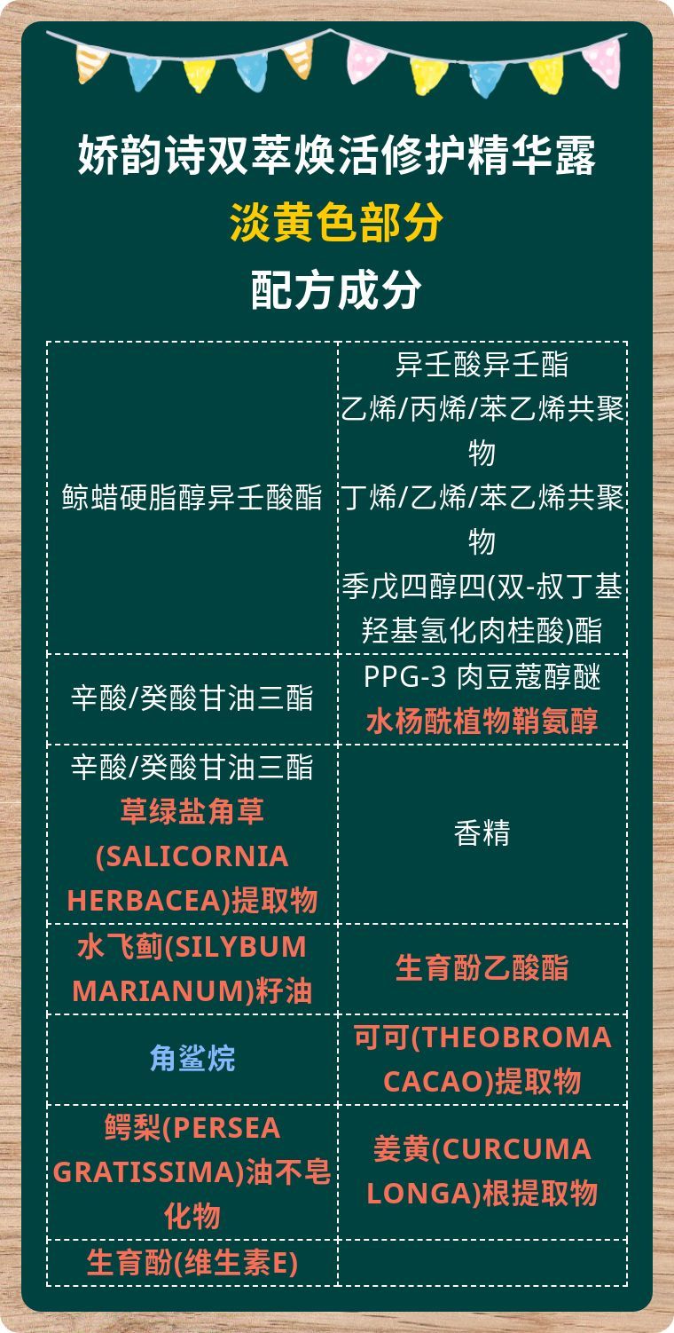 娇韵诗美白小瓷瓶精华成分,娇韵诗次抛抗衰老精华液真实测评