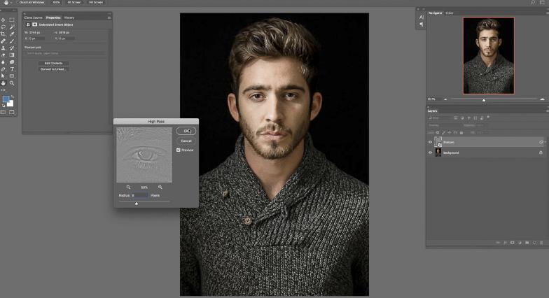 ps肖像处理,ps如何锐化人像面部
