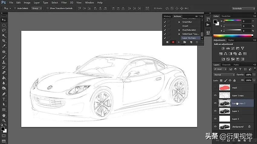 ps软件怎么制作照片,ps创意素描教程