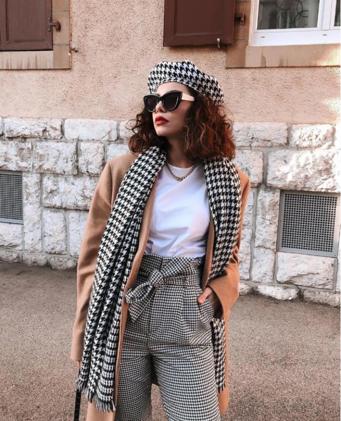 围巾怎么搭出高级感,冬季保暖围巾