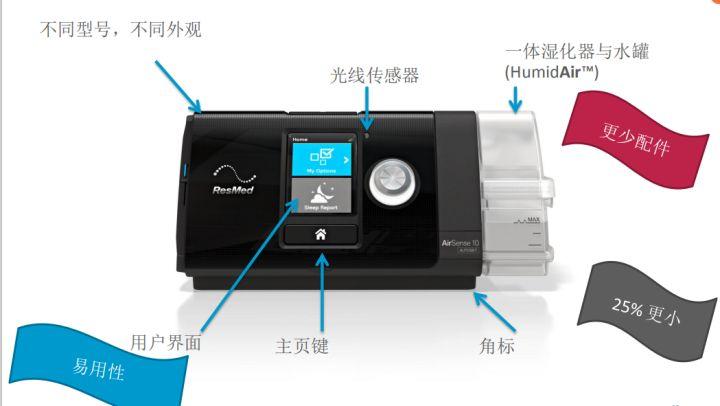 瑞思迈aircurve10使用体验,瑞思迈airsense10如何关机