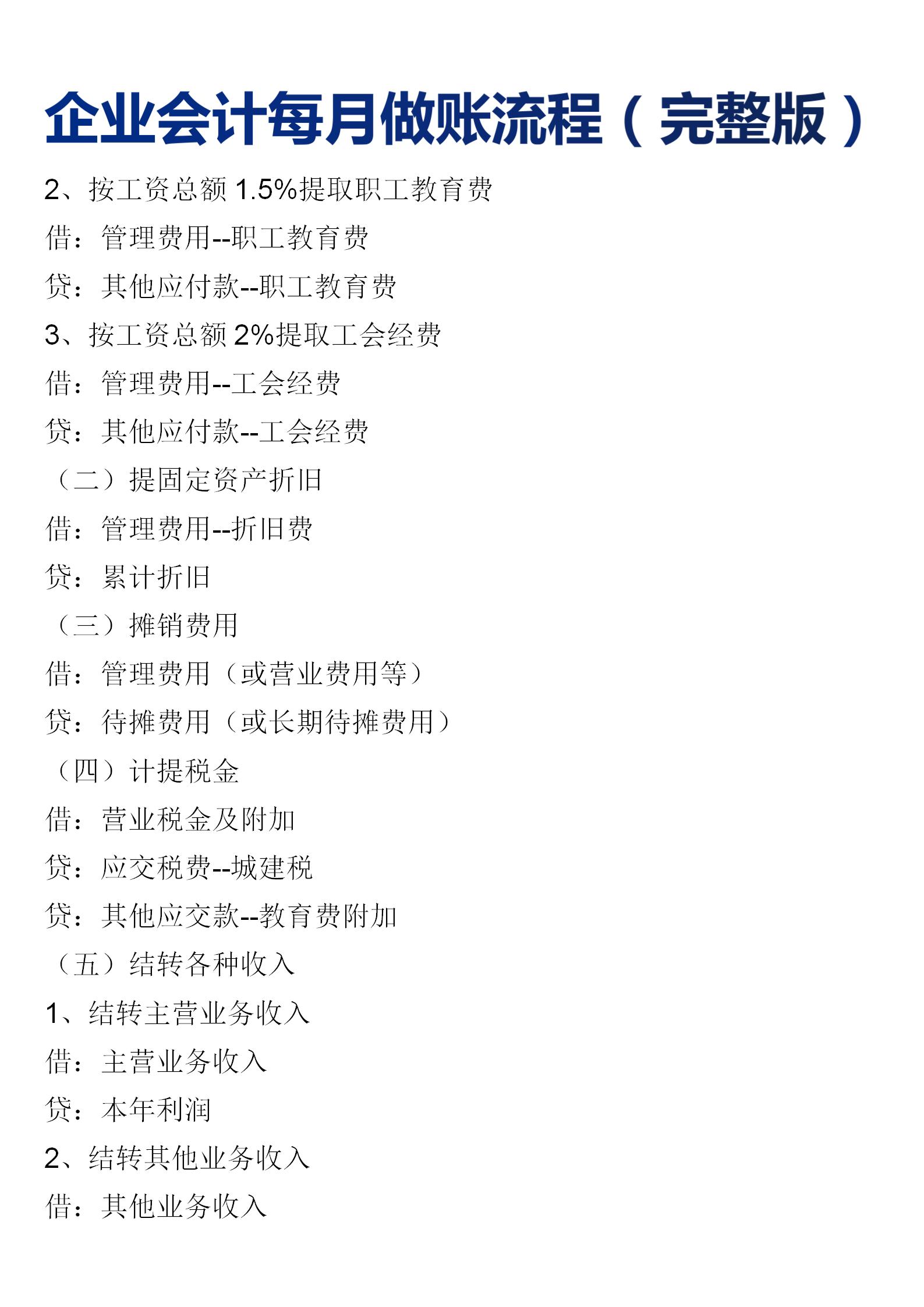会计每月做账流程点击查看详情,会计一年做账工作流程