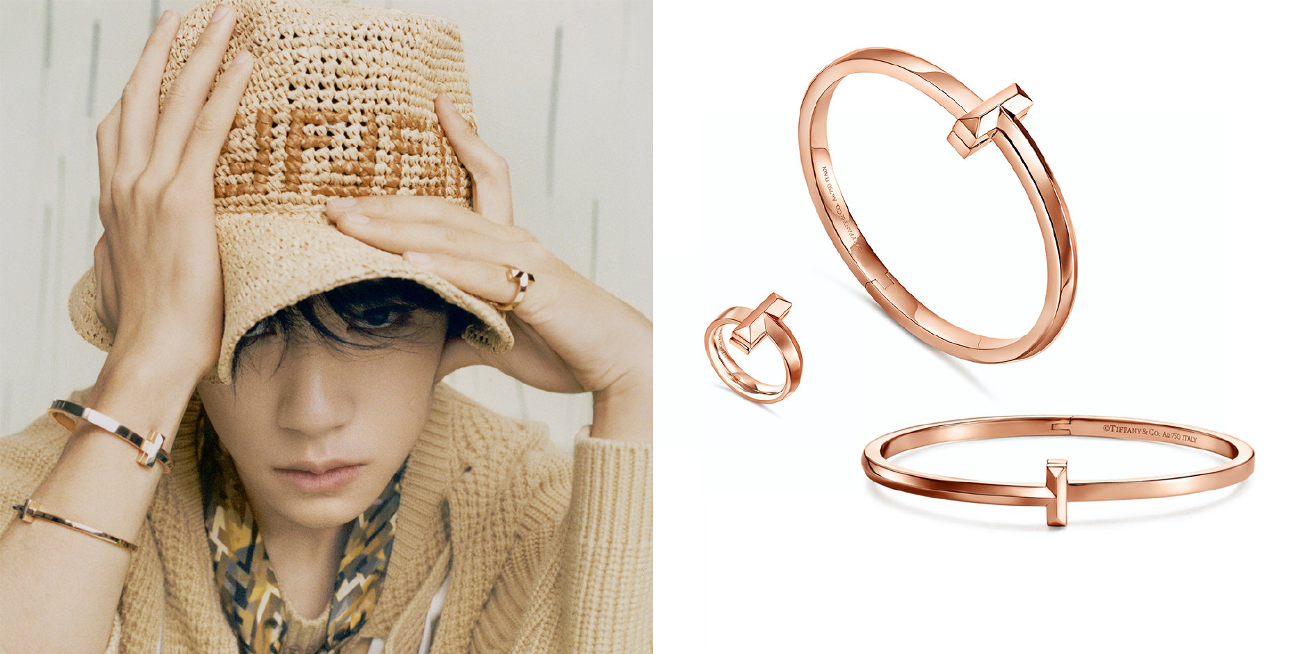 易烊千玺蒂芙尼代言图片,易烊千玺代言的蒂芙尼项链哪一款