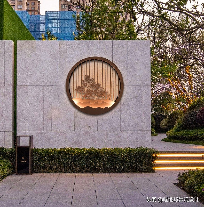 十个绝美别墅庭院墙设计,别墅边户庭院景观设计效果图