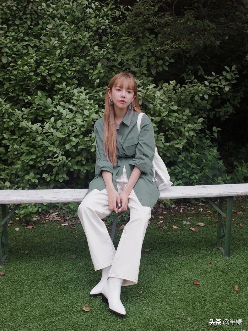 韩剧女主的穿搭连衣裙,韩剧女主穿条纹衬衫