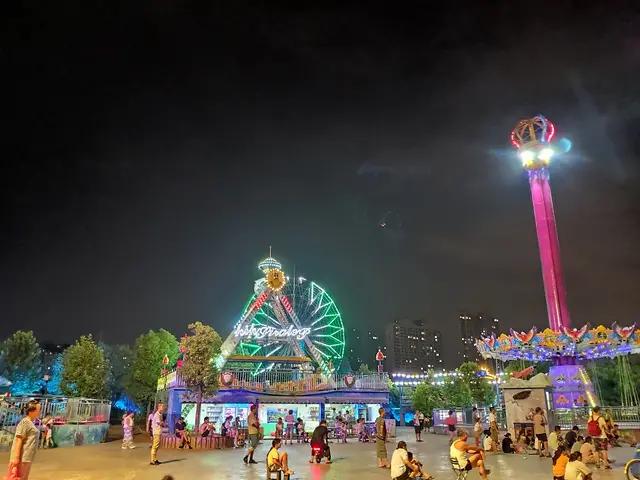 蔡甸区后官湖湿地公园五一,蔡甸区后官湖湿地公园音乐喷泉