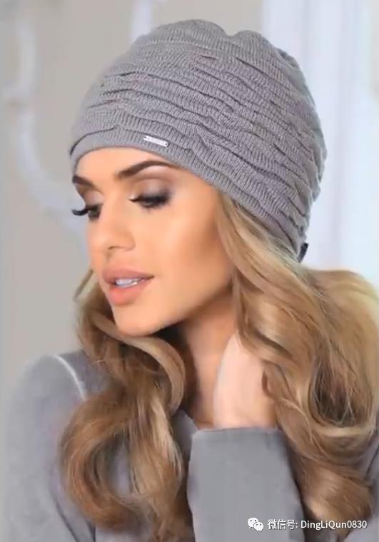 针织洋气气质帽子,针织帽子创意爆款
