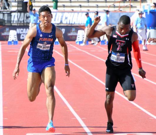 果然是亚洲博尔特！2小时跑3枪百米破10这日本20岁混血小子不得了