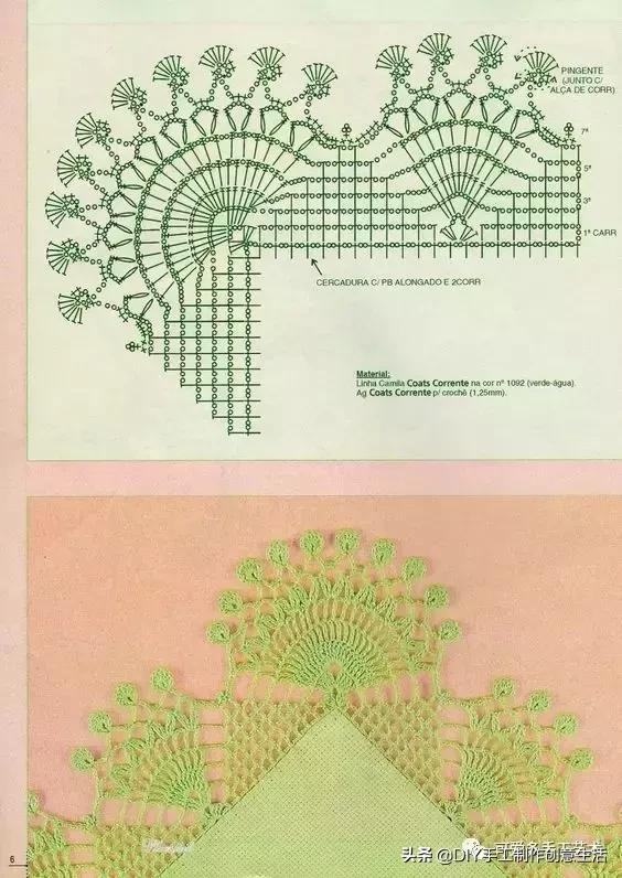 漂亮的钩针桌布衣,钩针钩织漂亮桌布衣图解