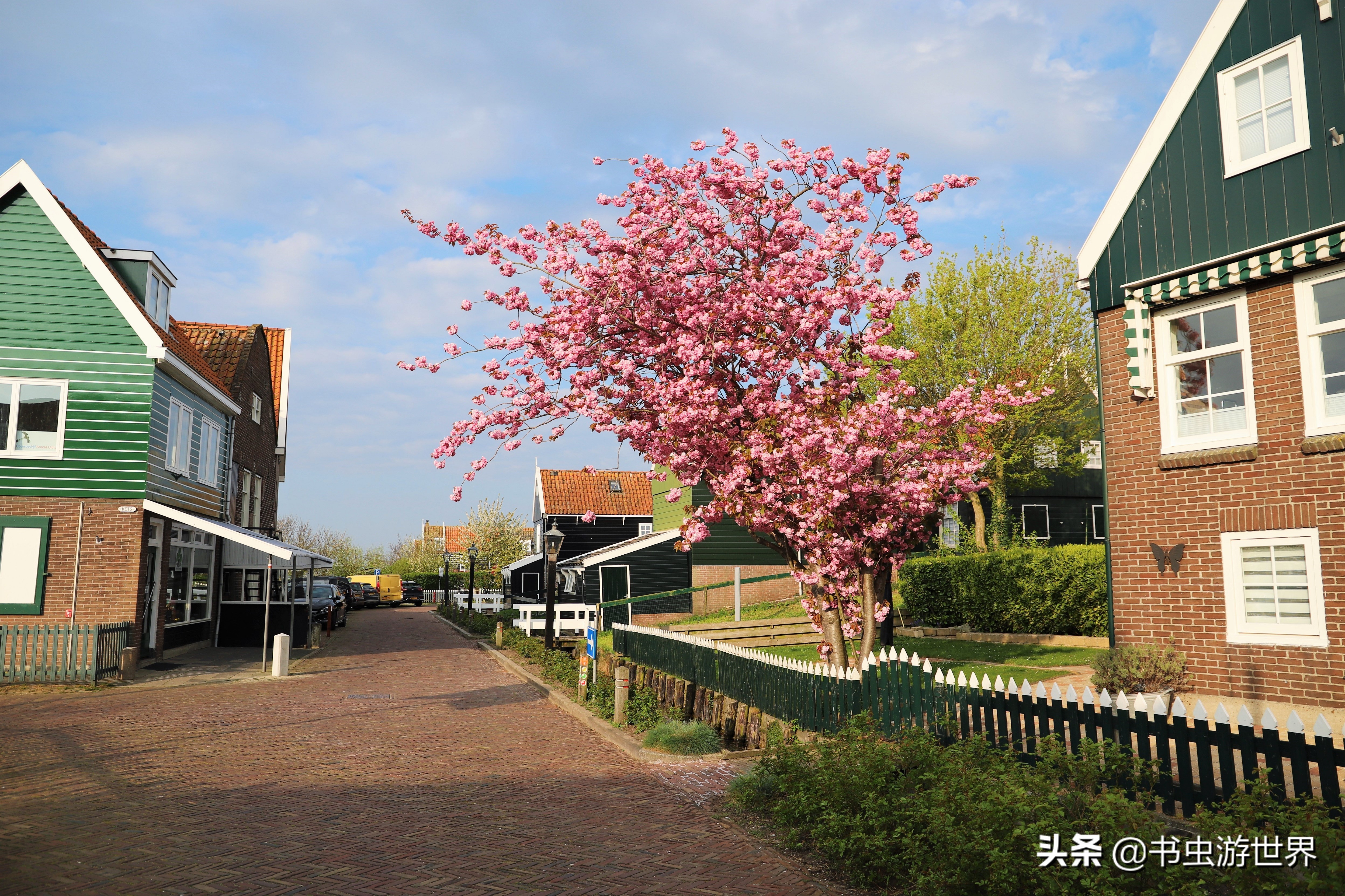 红顶小木屋,红顶绿墙小木屋