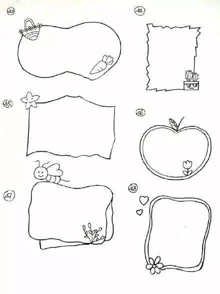 100个手帐可爱简单小图案边框,100个可爱小图案手帐本怎么做