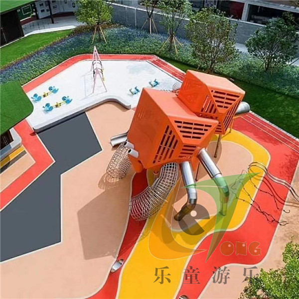 重庆不锈钢儿童滑梯工厂,重庆幼儿园淘气堡玻璃钢滑梯