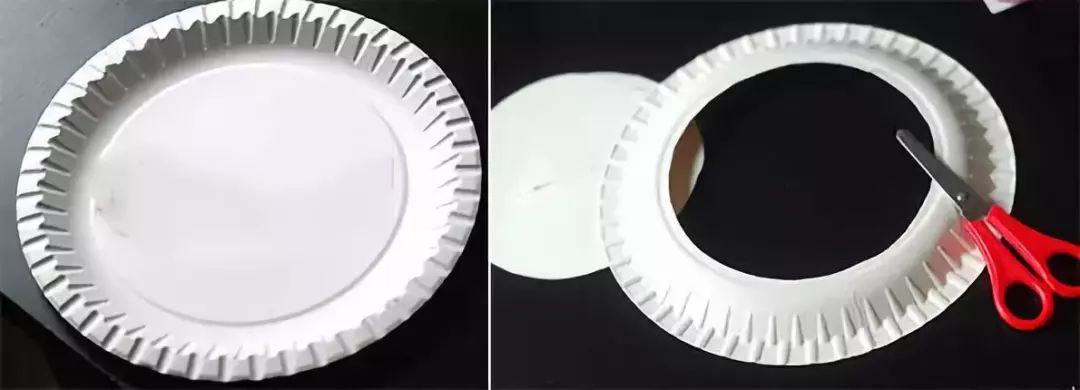 彩色一次性纸盘手工制作幼儿园,蛋糕盘子创意手工彩泥池塘