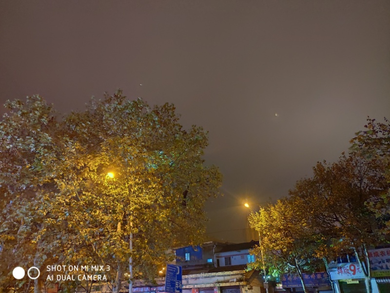 小米mix3夜景曝光,小米mix3夜景拍月亮