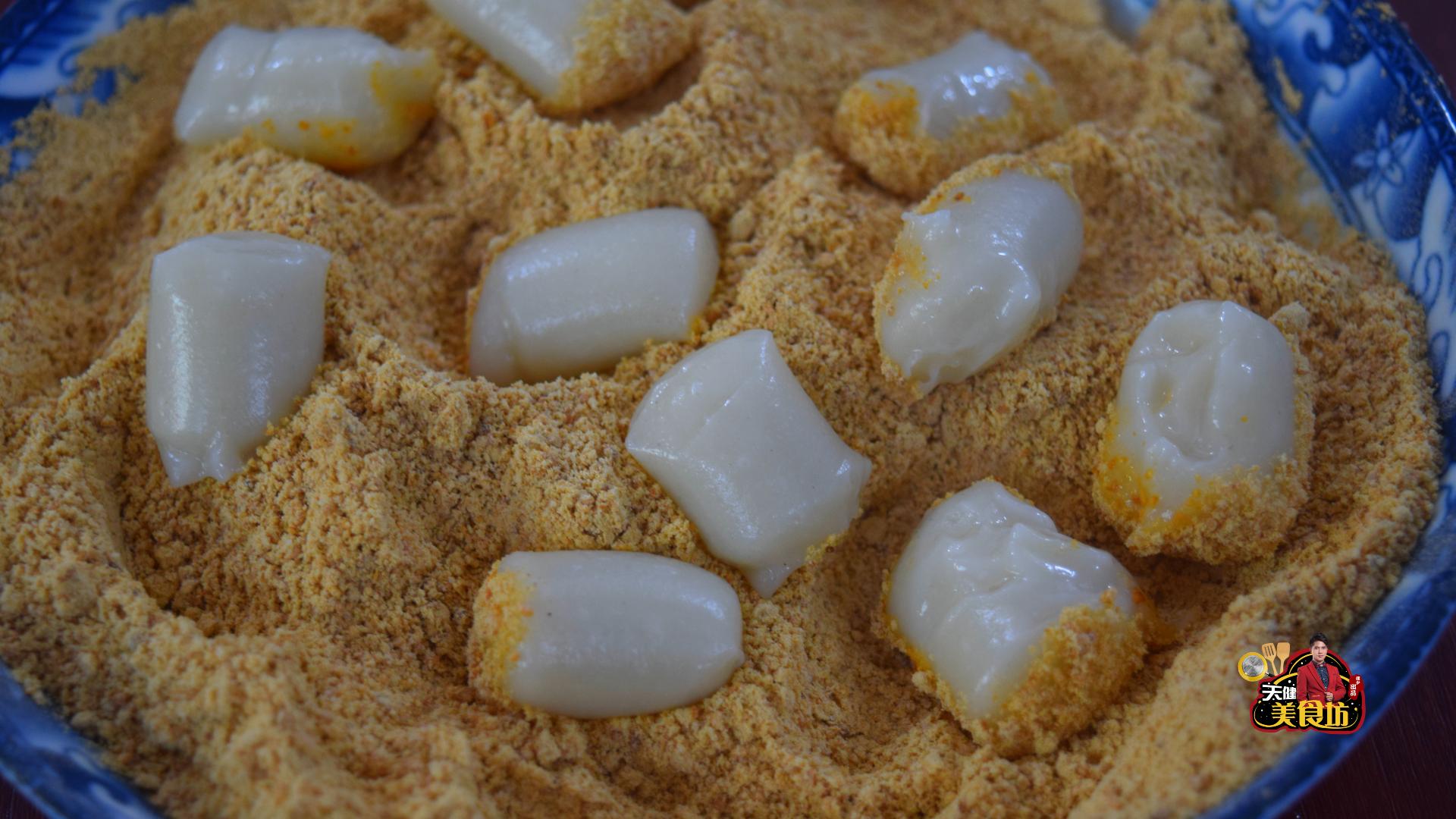 黄豆粉糍粑怎么做好吃,糍粑黄豆粉怎么做