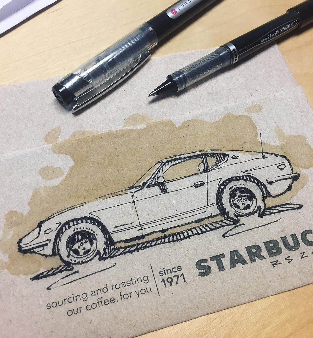 手绘酷炫汽车,从零开始汽车手绘