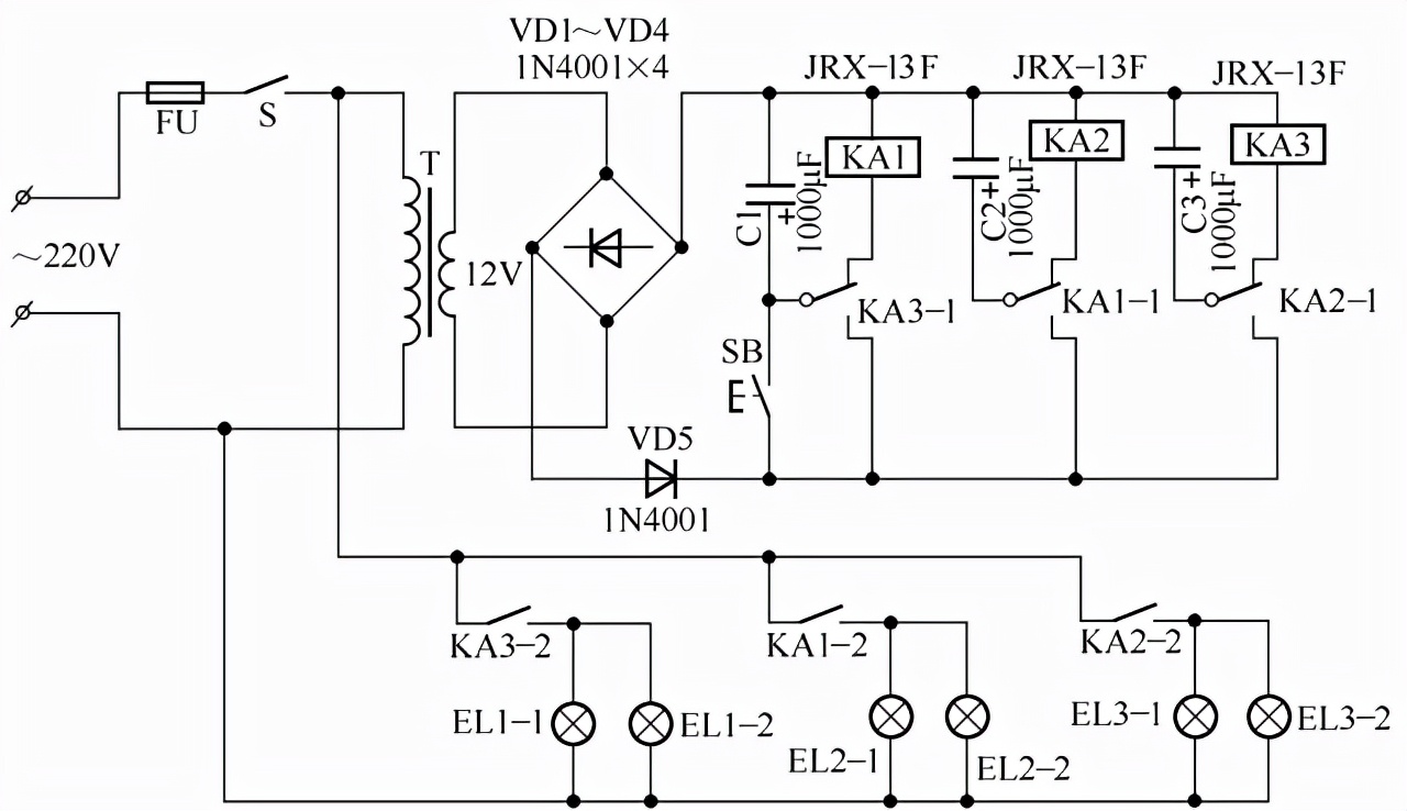 照明双控原理,照明灯双控开关怎么接