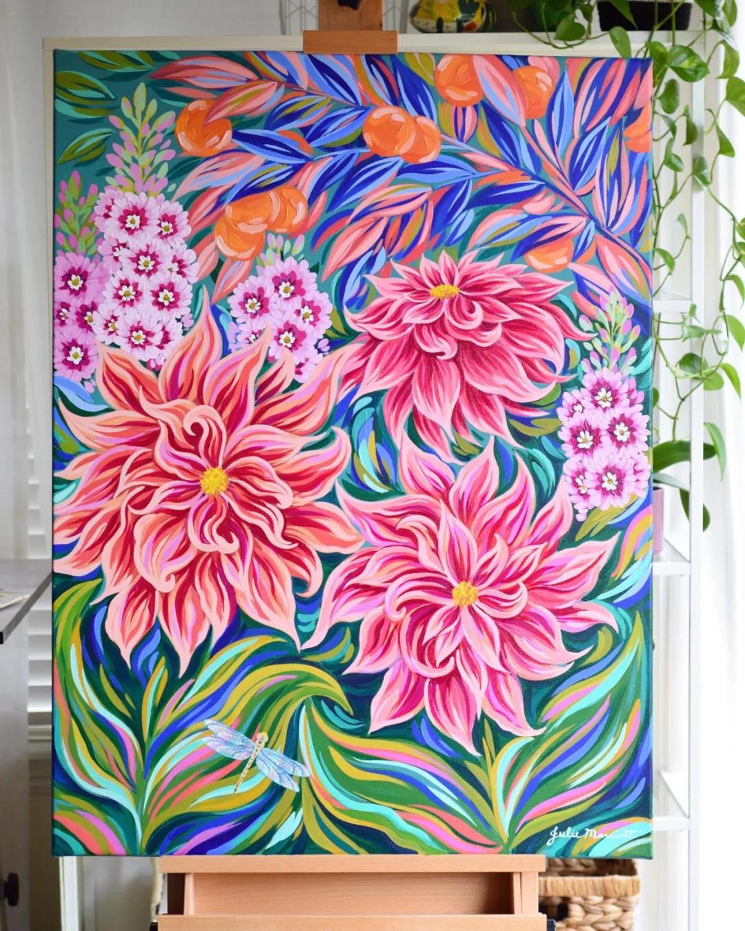 美术创意画幼儿丙烯平涂画,丙烯平涂的正确方法图解