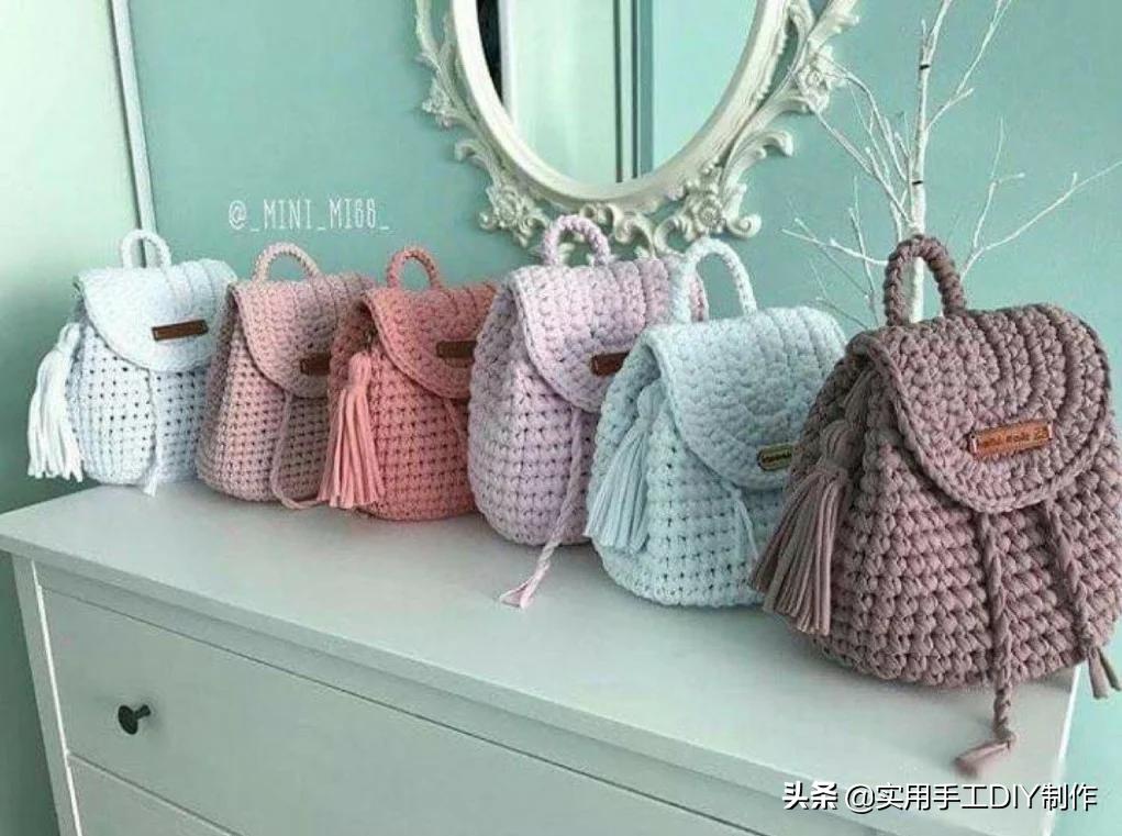 钩背包新花样,钩新款手机背包