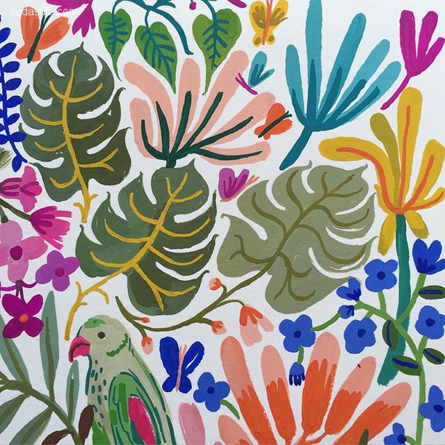 插画师carolyngavin绘画作品,carolyn插画