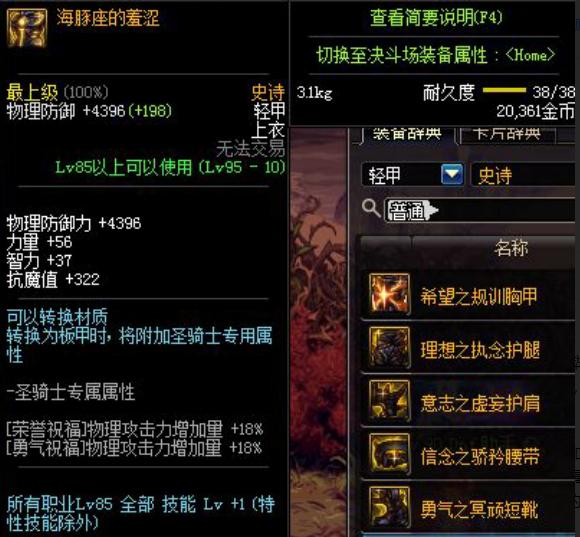 dnf95红眼重甲好还是轻甲好,dnf轻甲红眼普雷升级顺序