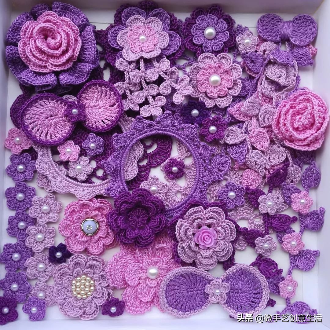 毛线编织小饰品教程五角星,纯手工编织手绳可爱蝴蝶饰品