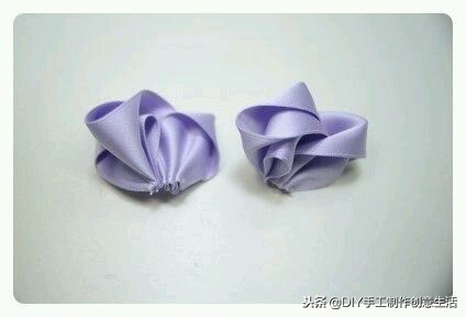 2.5厘米丝带古风蝴蝶结发饰教程,儿童古风丝带蝴蝶结发饰diy教程