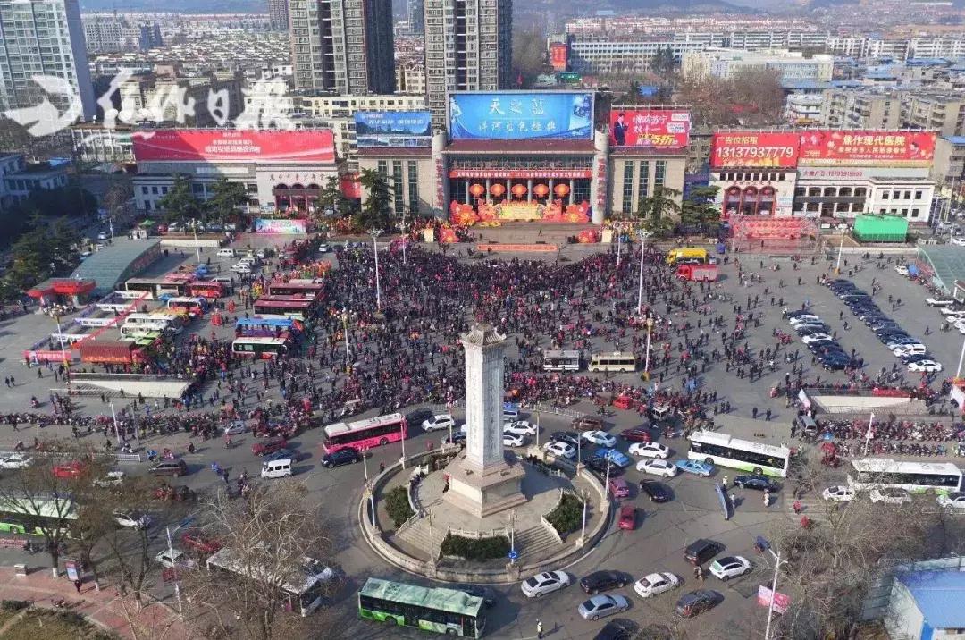 焦作市东方红广场,焦作东方红广场今昔对比