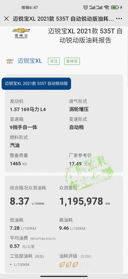 别克君威油耗到底怎么样,别克君威油耗2021款油耗怎么看