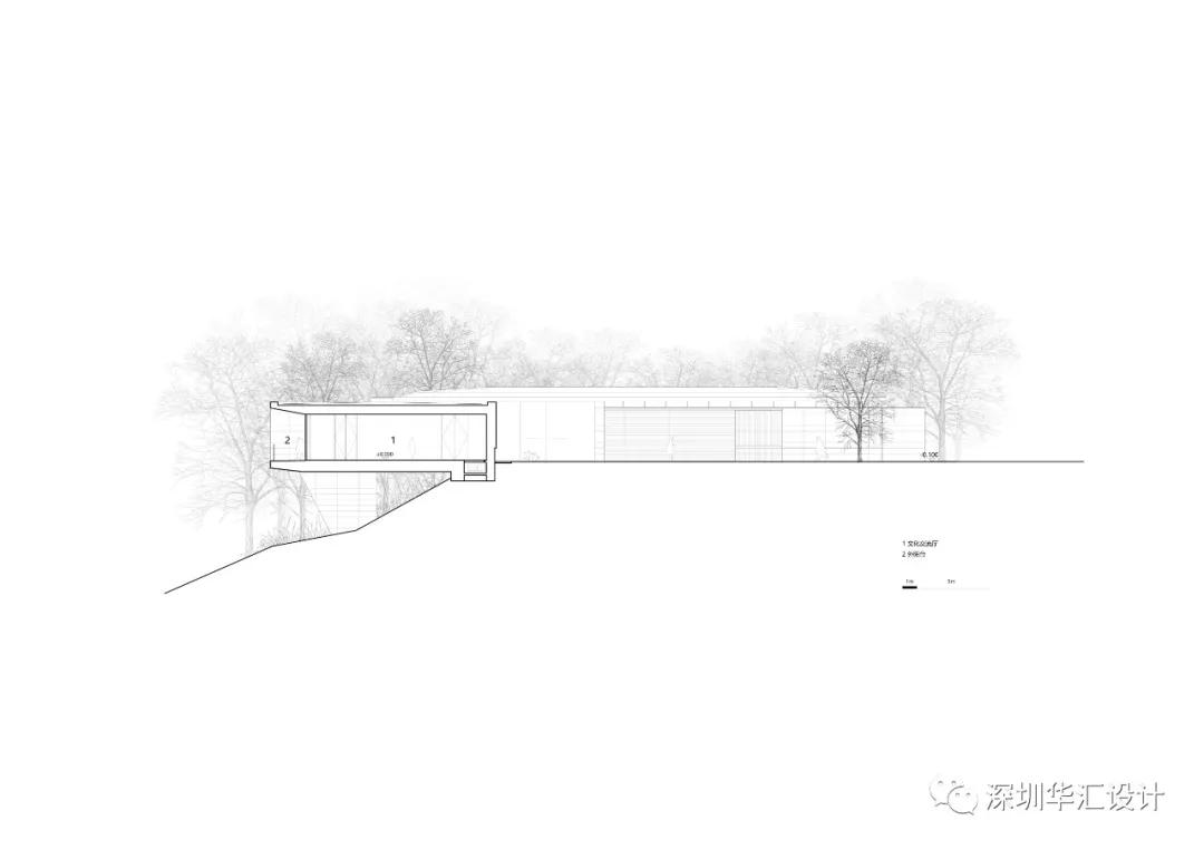 深圳莲花山公园展示中心——糅合自然与陈列的墙/深圳华汇设计