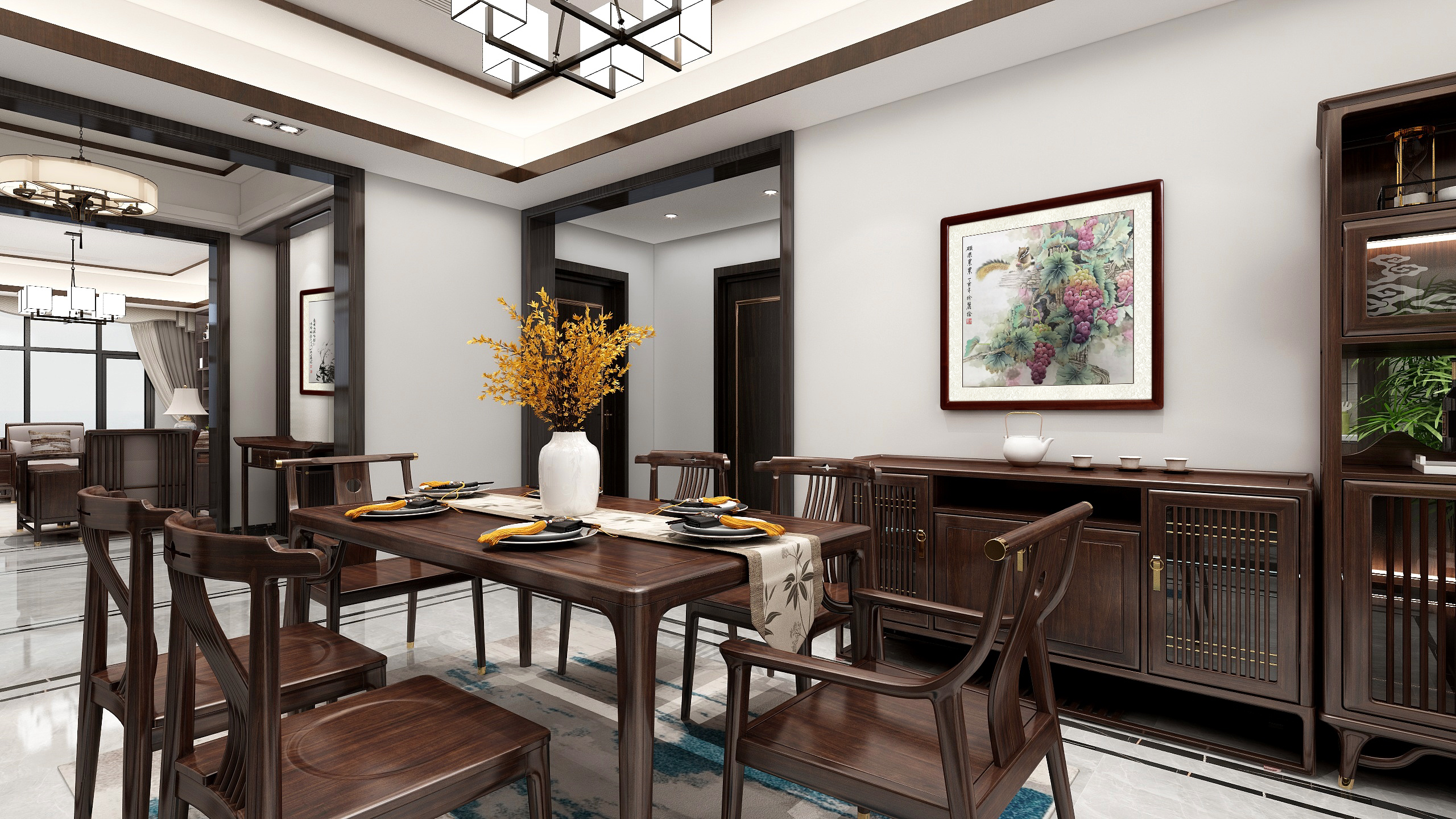 家中招财画挂哪里好,居家适合挂的风水画