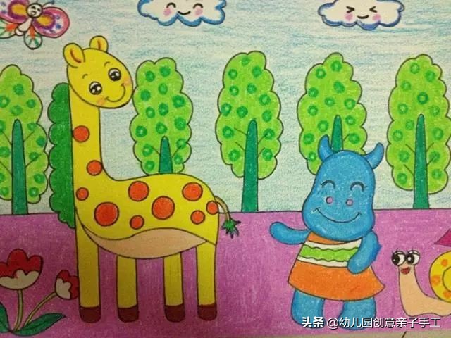 上百张幼儿园创意儿童画,儿童绘画创意3-6岁童年童画