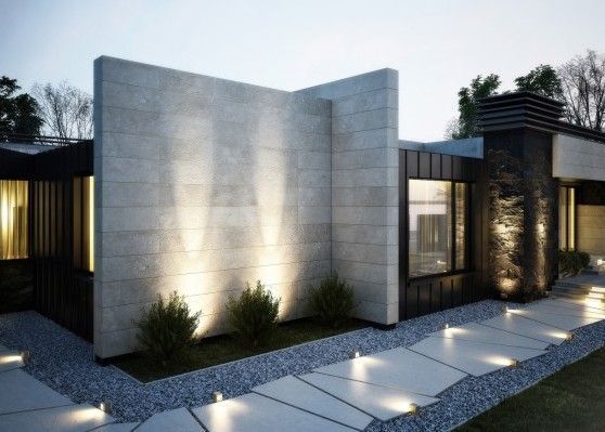 别墅花园铺贴石板效果图,别墅大理石地面怎么铺