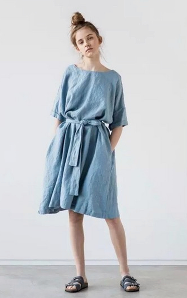 夏天穿亚麻凉快又高级,炎夏凉爽棉麻服