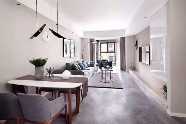 简约灰色地砖配什么沙发,简约的灰色地砖贴得真好看