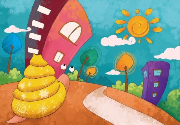 儿童创意美术课程:小蜗牛