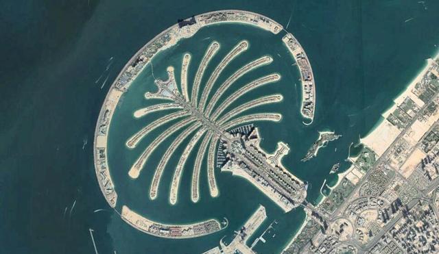 迪拜沙漠中的城市,迪拜沙漠之城全景图