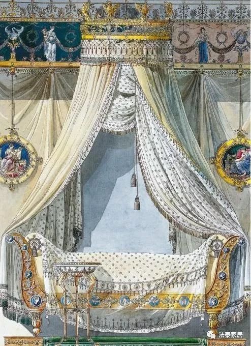 床幔一整套,床帘一体式布置